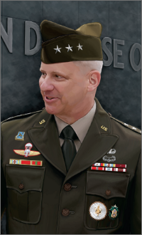 Image of a uniformed member, a past director of D-I-A
