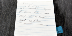 Handwritten note