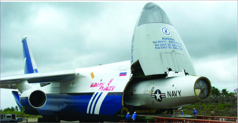 Disassembled aircraft