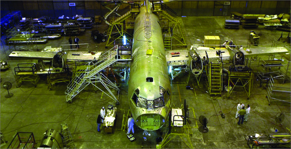 Plane reassembled