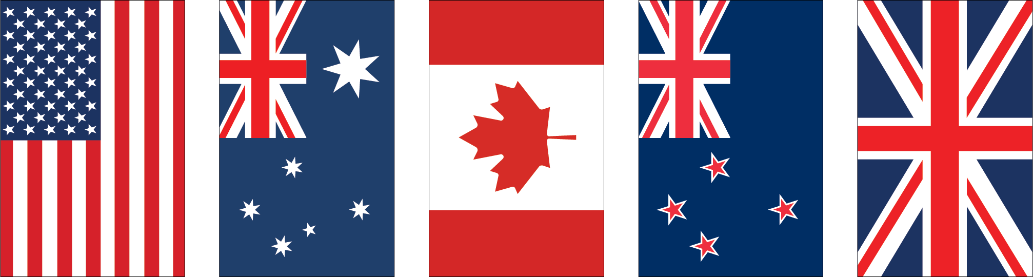 Five Eyes Flags