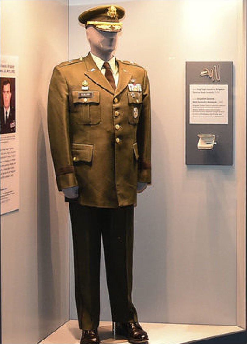 BG Sealock's uniform in the DIA museum.