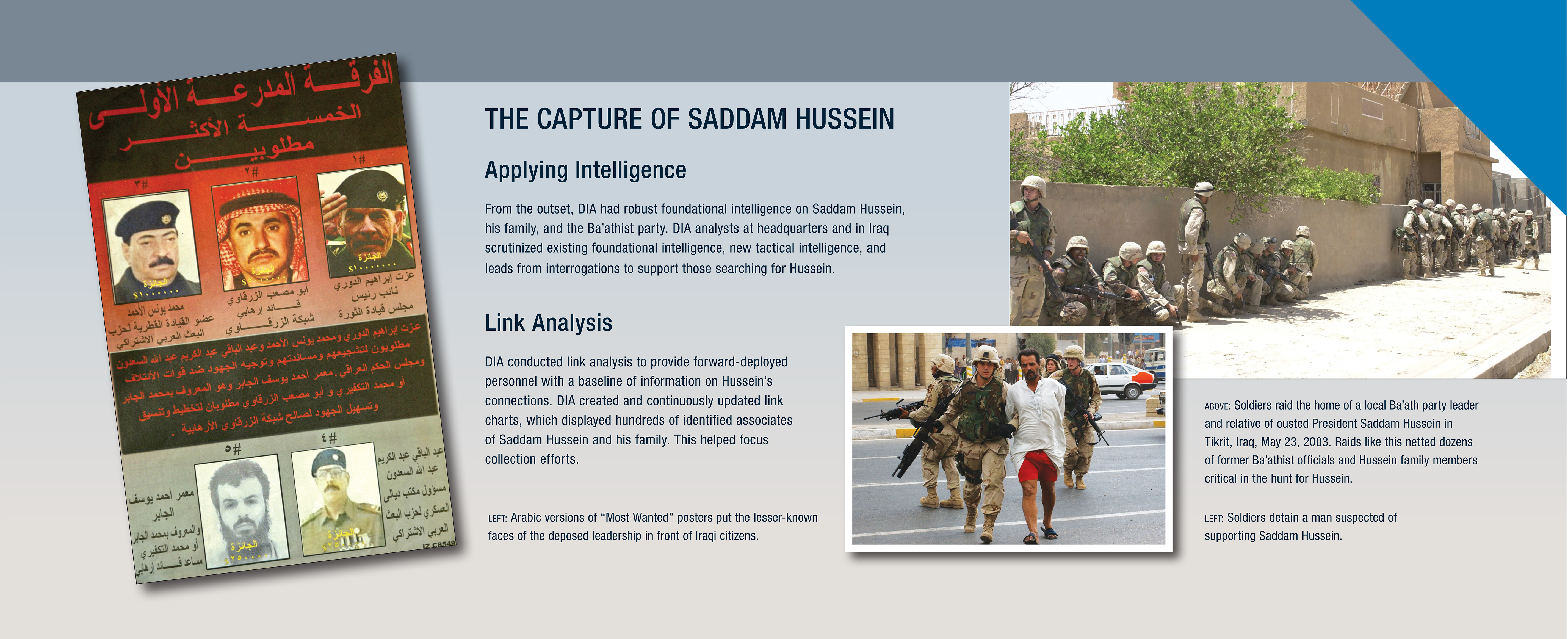 Capture of Saddam Hussein, slide 2.