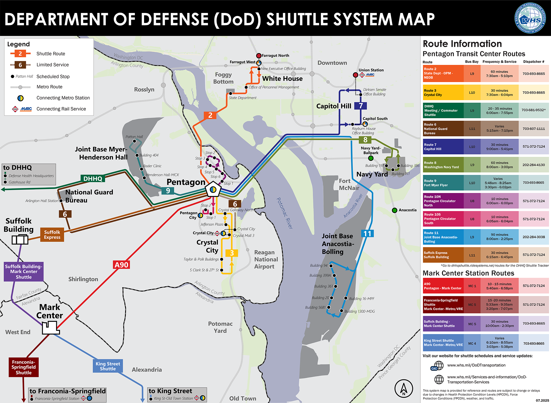 Image of shuttle map.