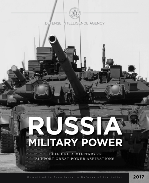 Featured image of military tanks. Main title. Russia military power. Subtitle. Building a military to support great power aspirations